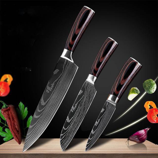 8-piece Set Chef Kitchen Knife Cooking