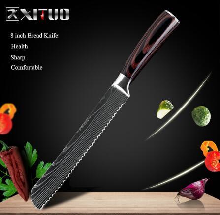 8-piece Set Chef Kitchen Knife Cooking