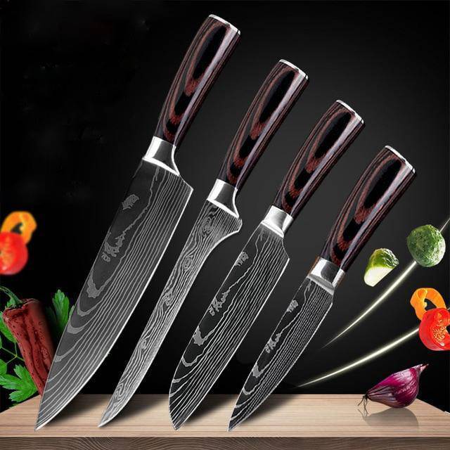 8-piece Set Chef Kitchen Knife Cooking