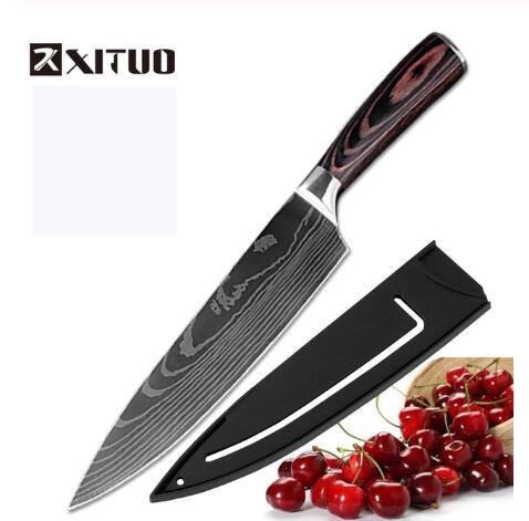 8-piece Set Chef Kitchen Knife Cooking