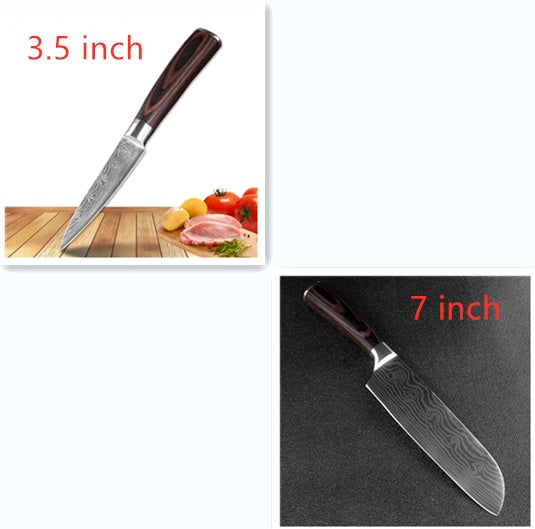 8-piece Set Chef Kitchen Knife Cooking