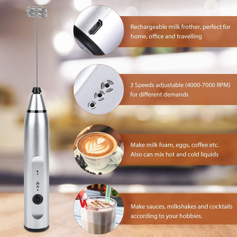 USB Charging Mixer For Coffee Drink Portable