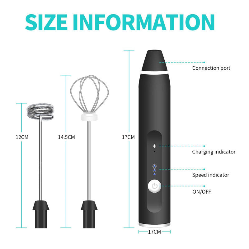 USB Charging Mixer For Coffee Drink Portable