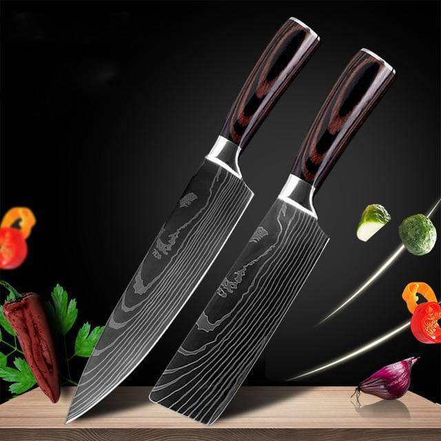 8-piece Set Chef Kitchen Knife Cooking