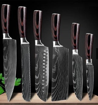 8-piece Set Chef Kitchen Knife Cooking