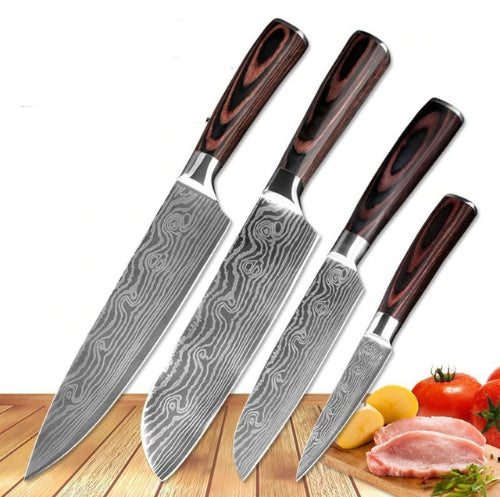 8-piece Set Chef Kitchen Knife Cooking