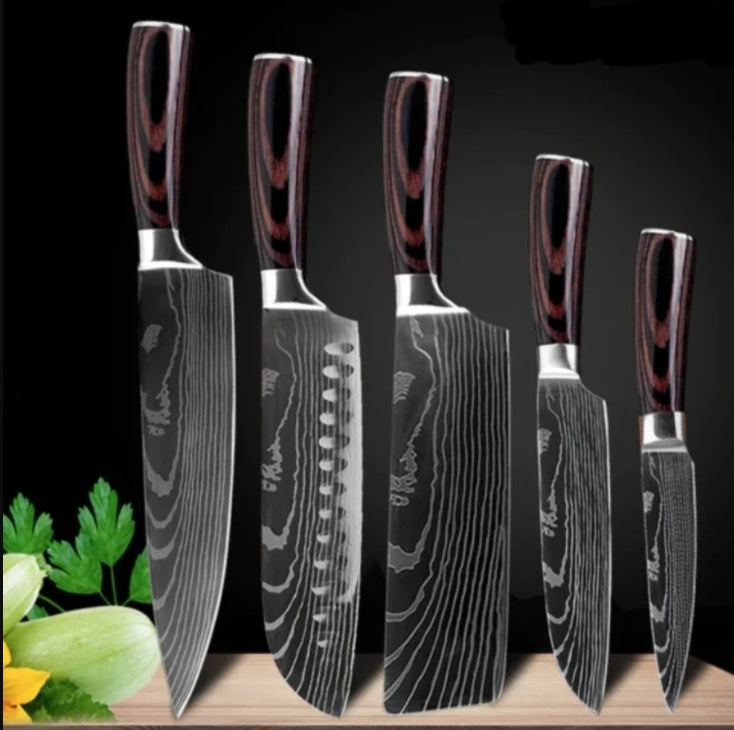 8-piece Set Chef Kitchen Knife Cooking